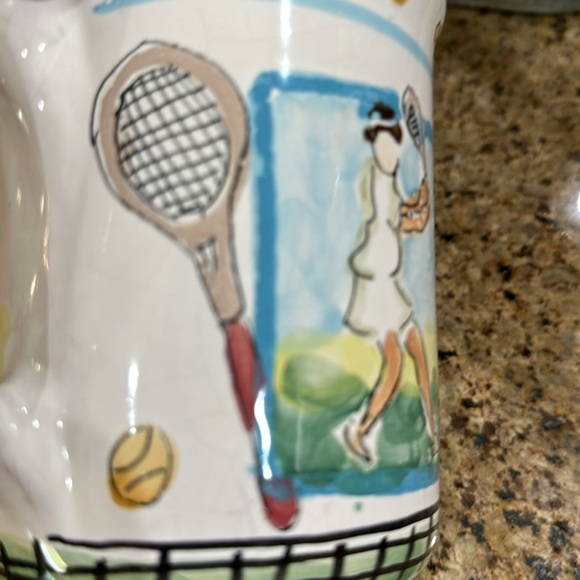 Hand Painted Tennis Mug - Picture 8 of 10